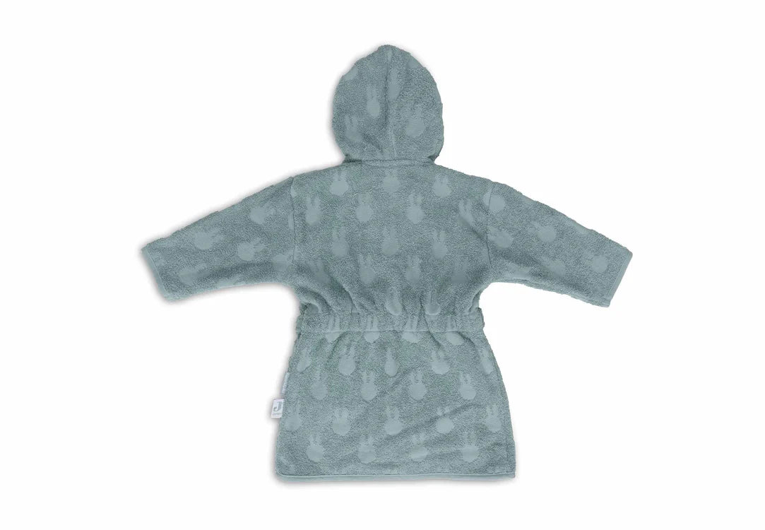 Peignoir en éponge Miffy Jacquard - Sea Green Jollein