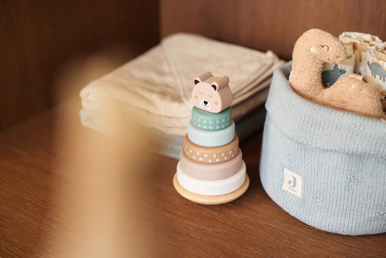 Empileur à bascule Anneaux en Bois - Jungle Jambo Tinours