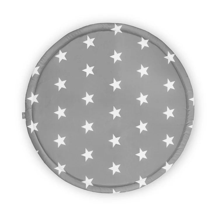 Tapis de parc plastifié rond ø92cm Little Star - Dark Grey Tinours
