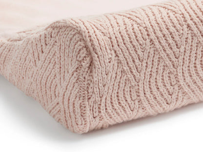 Housse matelas à langer 50x70cm River Knit - Pale Pink Tinours