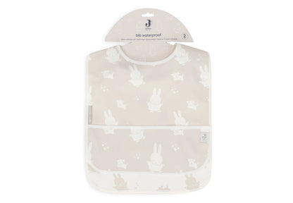 Bavoirs imperméables Miffy&Snuffy - Nougat (x2) Jollein
