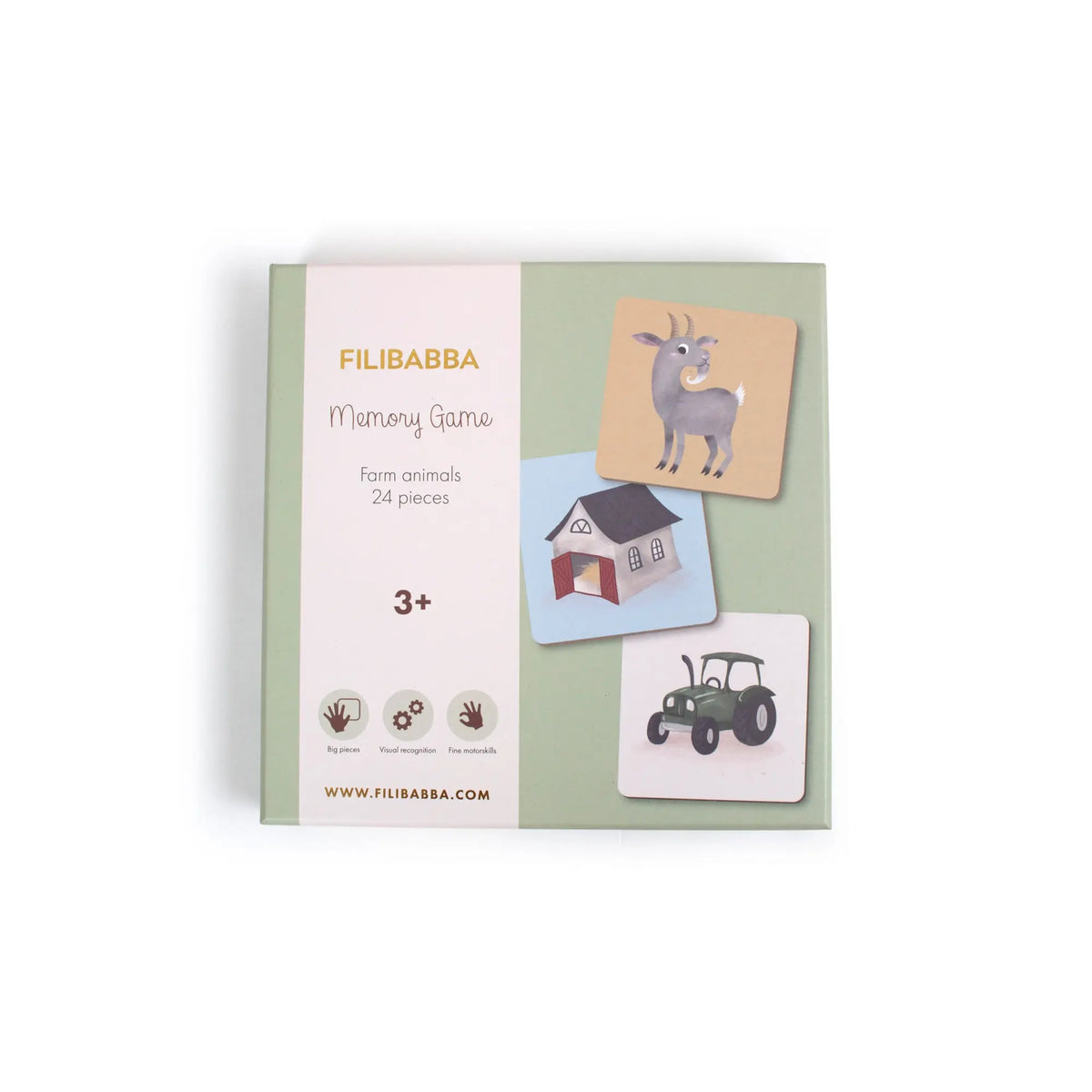 Jeu d'occasion reconditionné : Jeu de mémoire - Animaux - Milkids Jeu d'occasion reconditionné : Jeu de mémoire - Animaux - Milkids